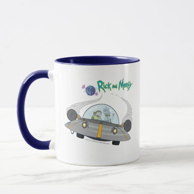 Caneca RICK E MORTY™| Desembarque Em Navio Espacial (Esquerda)