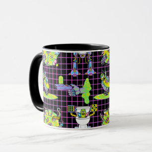 Caneca RICK E MORTY™ Padrão do Portal do Rick de seleção