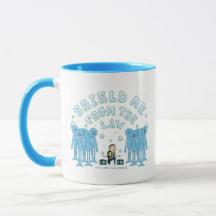 Caneca RICK E MORTY™ Proteger-Me Da Lei
