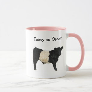 Caneca Rico um Oreo? Vaca Galloway Beltie Steer