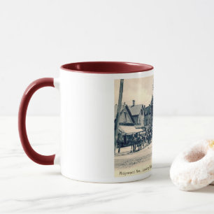 Caneca Ridgewood Ave., Ridgewood, New Jersey Vintage Mug.