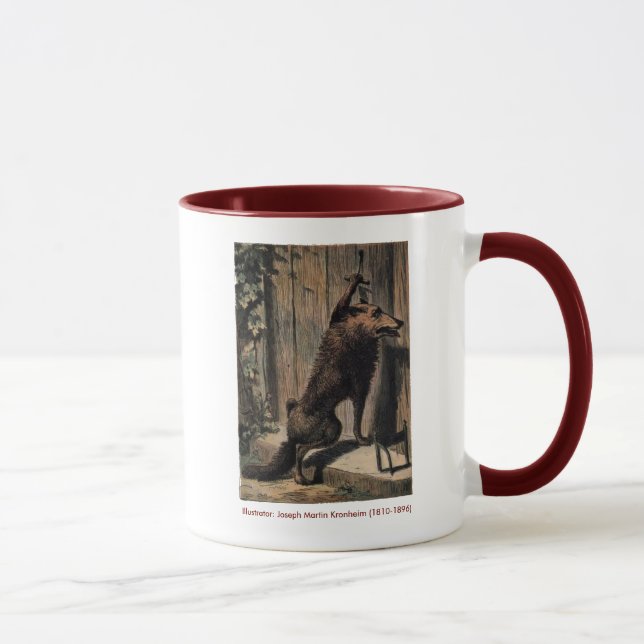 Caneca RidingHood O Lobo à porta da vovó (Direita)