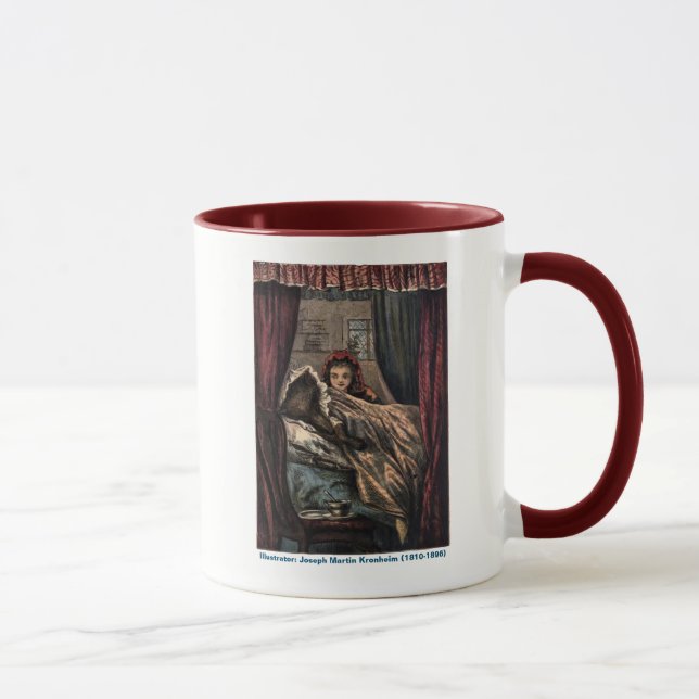 Caneca RidingHood O Lobo na cama da vovó (Direita)