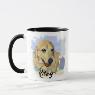 Caneca “Riley” – Retrato de um Cachorro - Personalize o S