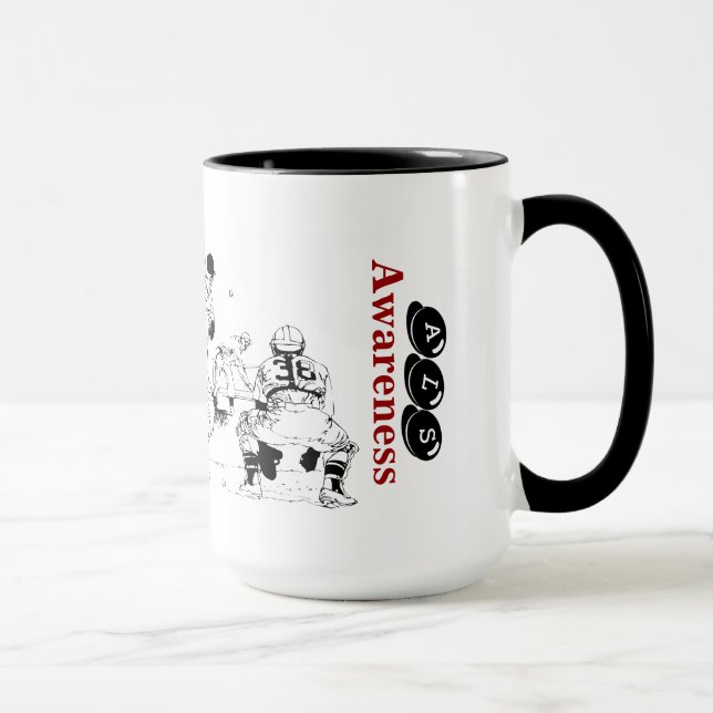 Caneca Ringer de Conscientização da ELA (Direita)