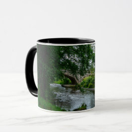 Caneca Rio Sereno Elwy e Ponte de St. Asaph