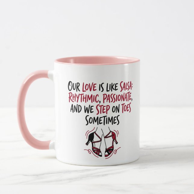 Caneca Rítmico, Apaixonado & Pisando nos Dedos dos Pés (Esquerda)