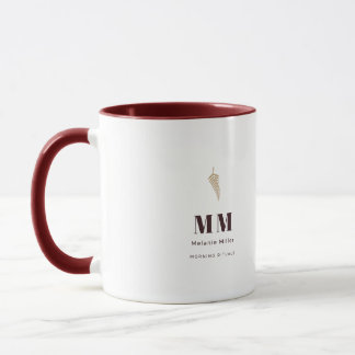 Caneca Rituais de Nome Personalizado com Samambaia Botâni