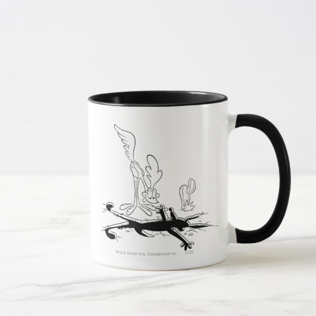 Caneca ROAD RUNNER™ e WILE E. COYOTE™ Shaple Hole (Direita)
