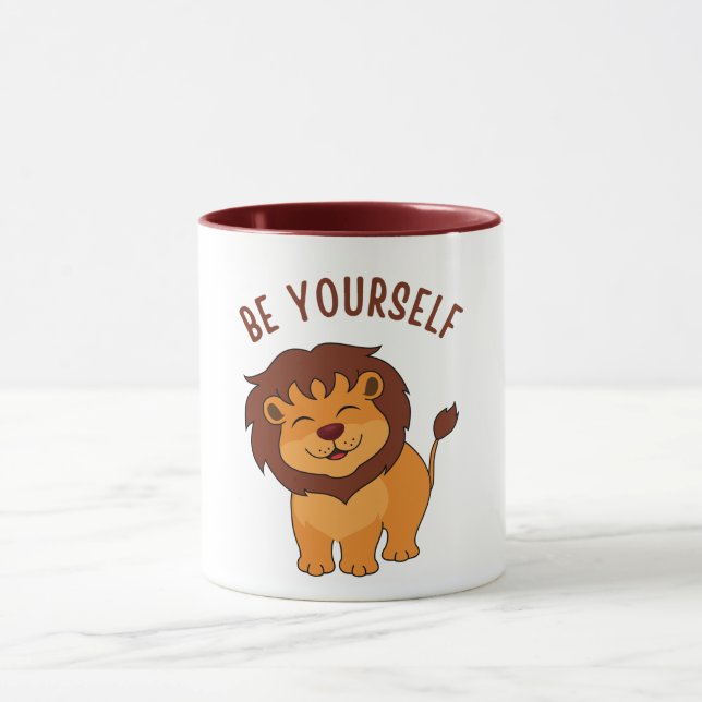 Caneca "Roar com Orgulho: Seja seu próprio Lion Mug para  (Centro)