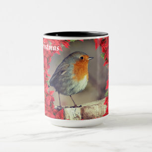 Caneca Robin Mug de Natal Merry Personalizado