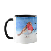 Robins aquarela adicione seu nome