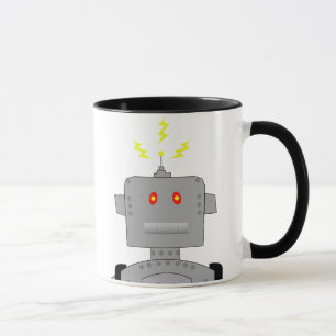 Caneca robô confuso