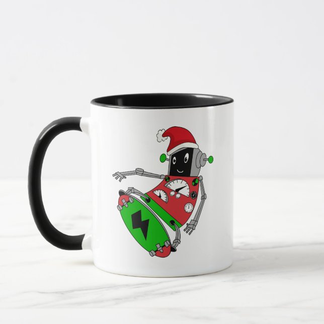 Caneca Robô Natal (Esquerda)