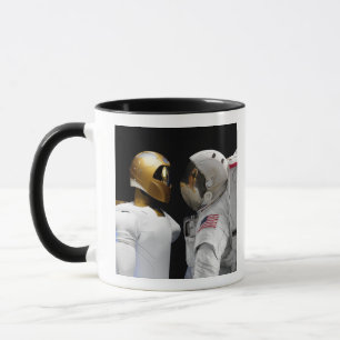 Caneca Robonaut 2, uns dexterous, hel 3 do astronauta do