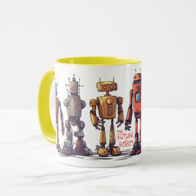 Caneca Robot Mug (Frente Esquerda)