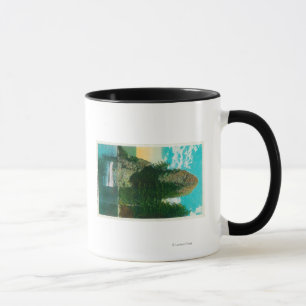 Caneca Rocha do galo no Rio Columbia