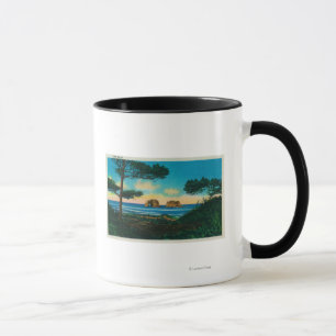 Caneca Rochas gêmeas em Oregon CoastCoast