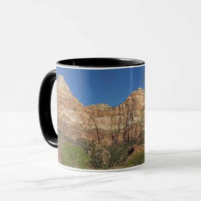 Caneca Rochas Vermelhas no Zion National Park Fotografia (Frente Esquerda)