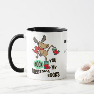 Caneca Rock my Christmas meias custom Mug