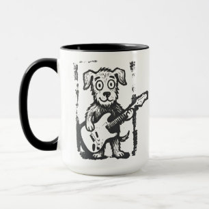Caneca Rock Star Dog, Caneca Vintage Y2K de Cachor