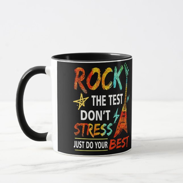 Caneca Rock The Test Donn Stress Test Day Testing Day (Esquerda)