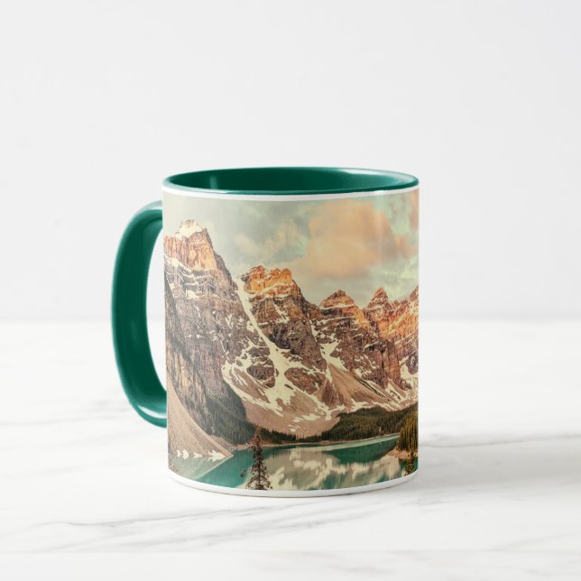 Caneca Rockies canadenses estilizados (Frente Esquerda)