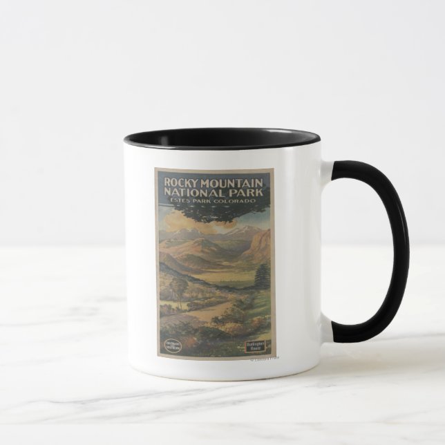 Caneca Rocky Mt. Nat'l Park Brochure # 1 (Direita)