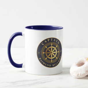 Caneca Roda do navio Dourado