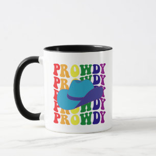 Caneca  Rodeio Orgulhoso Olá Cowboy Cowgirl LGBTQ Ocident