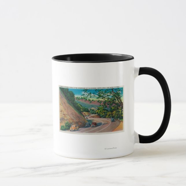 Caneca Rodovia Picturesque Los Gatos perto de Papais noei (Direita)