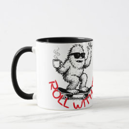 Caneca Roll With It Abominable Snowman Skater