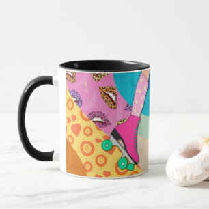 Caneca Roller Skating Fun 1980s Style Mug