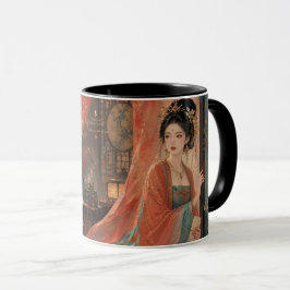 Caneca Rolo de pintura do Palácio do Império Tang.