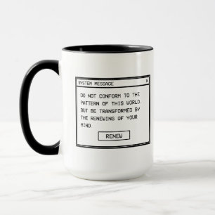 Caneca Romanos 12:2 Não se amolde à Moda Cristã de Rua