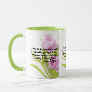 Caneca Romanos 15:5 KJV - Escritura de Bíblia Pic Dois-To
