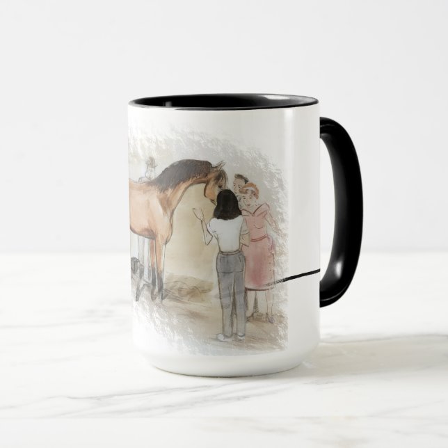 Caneca Ron Hevener "Fate of the Stallion" Assinatura (Frente Esquerda)