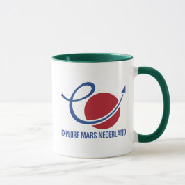 Caneca Rood Wit Blauw Explore o logotipo da Mars Nederlan