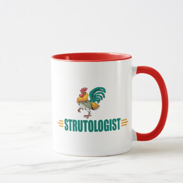 Caneca Rooster Engraçado (Direita)