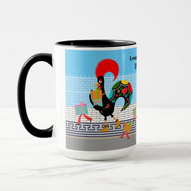 Caneca Rooster Português com Dons Partido primeiro aniver (Esquerda)