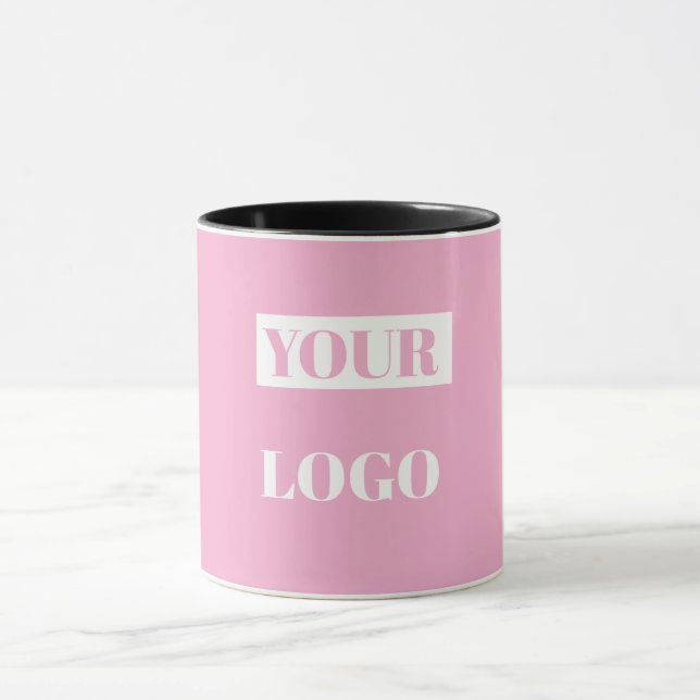 Caneca Rosa - adicione seu logotipo  (Centro)