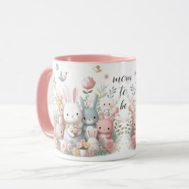 Caneca Rosa Animais da Floresta Para Mamãe Futuris
