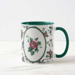 Caneca Rosa Cross Stitch Mug