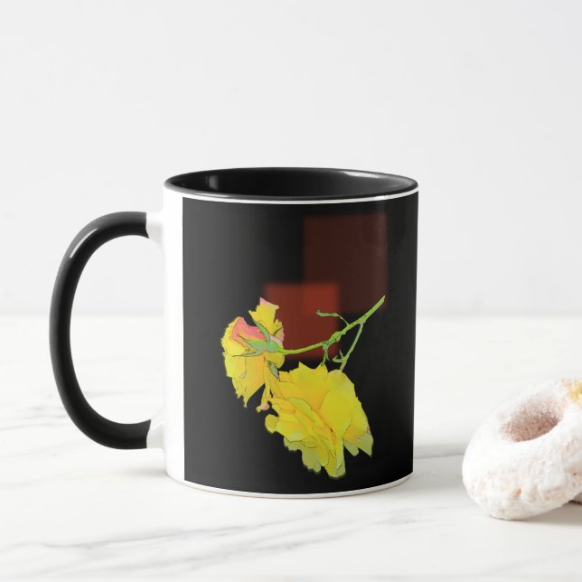 Caneca Rosa Cubist (Com Donut)