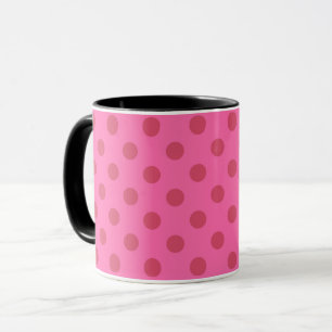 Caneca Rosa das bolinhas