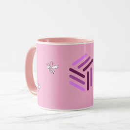 Caneca Rosa de apicultora