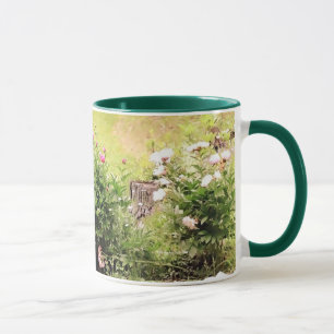 Caneca Rosa de Jardim Mug (Impressionista)