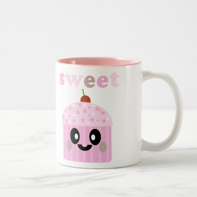 CANECA ROSA DE XÍCARA DOCE KAWAII (Direita)