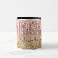 Rosa Dourado Brilhante Extraindo Dourados Strips M
