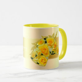 Caneca Rosa Gold Bunny